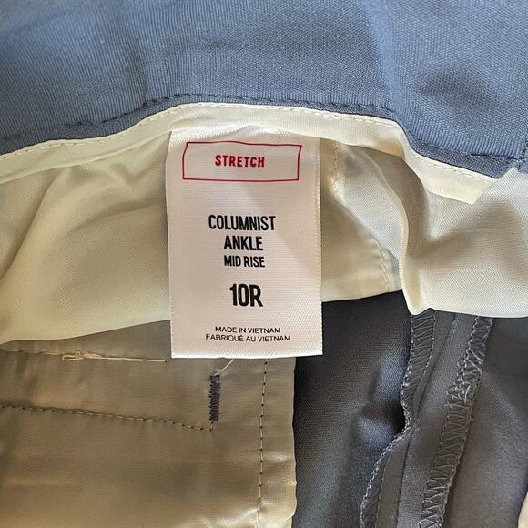 Express Women’s Editor Pant Ankle Stretch Mid-Rise Size 10 - Picture 5 of 7